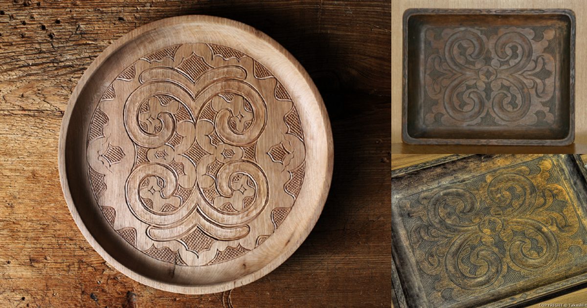 ◆ 時代 二風谷民芸 盆 イタ ◆アイヌ工芸 二風谷イタ 二風谷イタ | 二風谷アイヌクラフト
